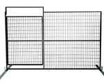 Entry Gate for Temporary Fence - Full Size Black - Core Blanc Group Inc.