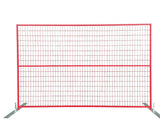 Red Temporary Fence