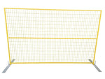 Temporary Fence Panel Yellow PVC