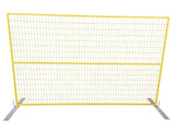 Temporary Fence Panel Yellow PVC